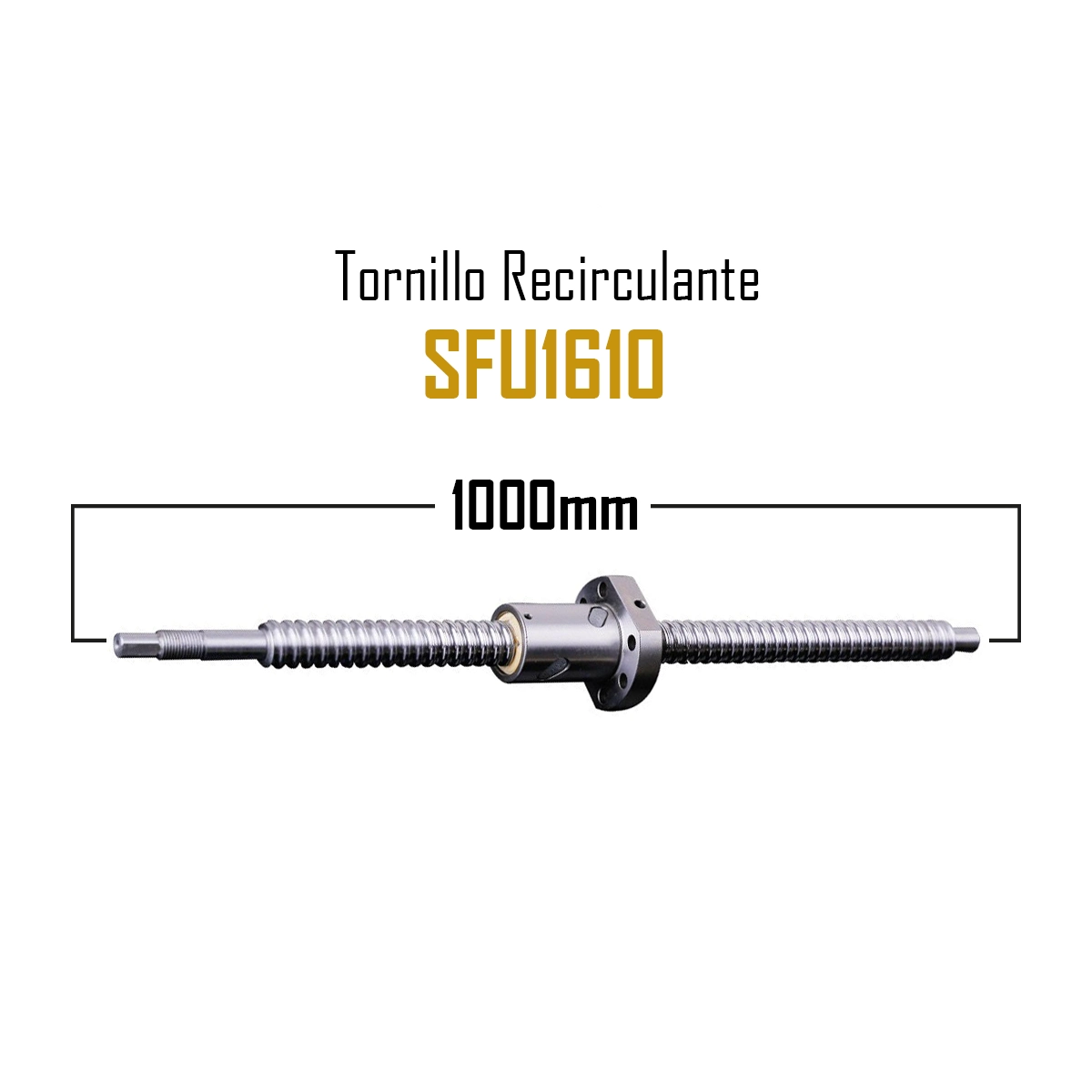 kit Tornillo de Bola Recirculante SFU1610-1000mm - Imagen 2