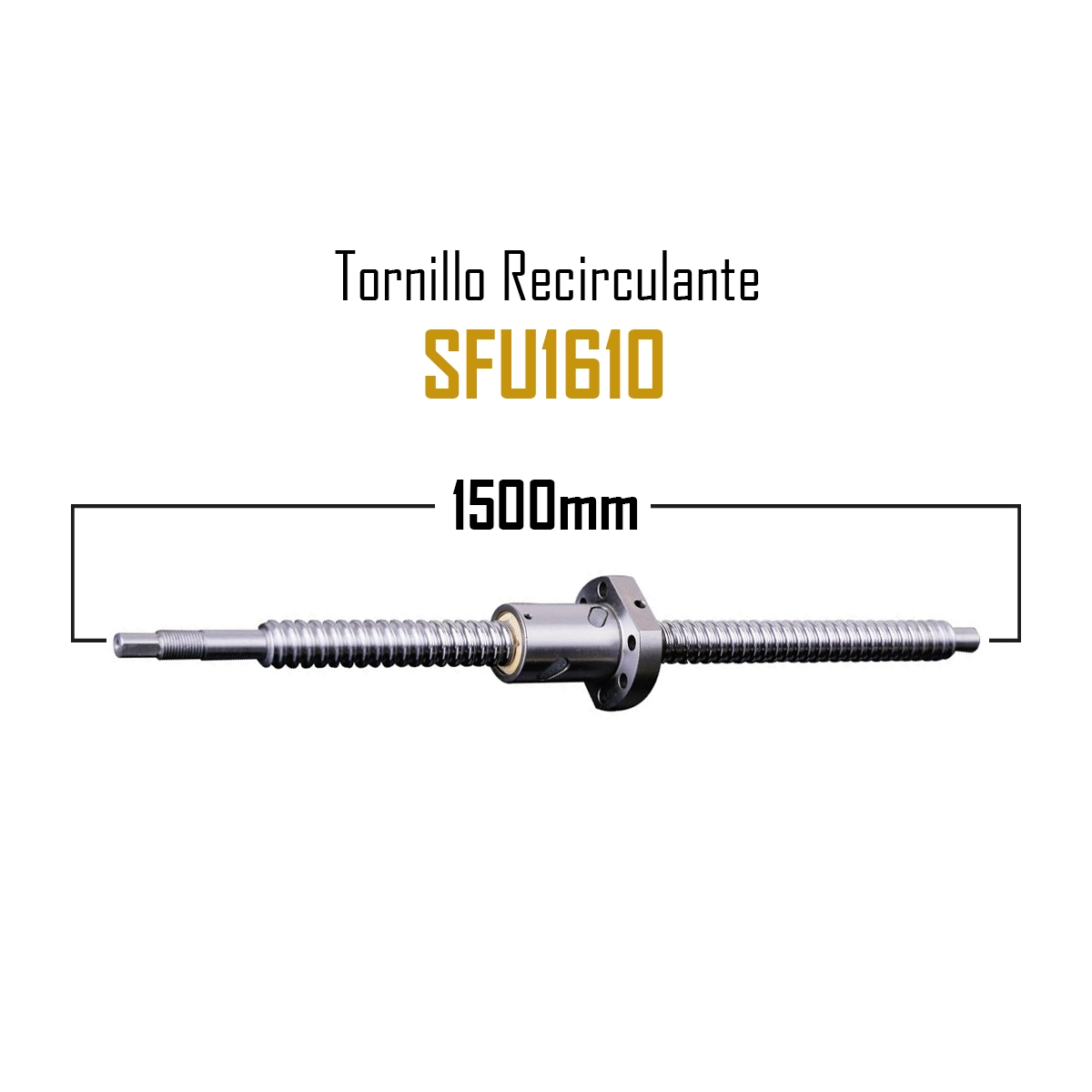 kit Tornillo de Bola Recirculante SFU1610-1500mm - Imagen 2