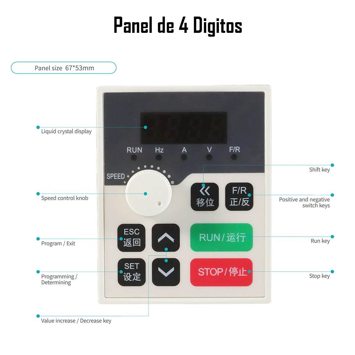 VARIADOR DE FRECUENCIA VFD 3,7Kw - Imagen 5