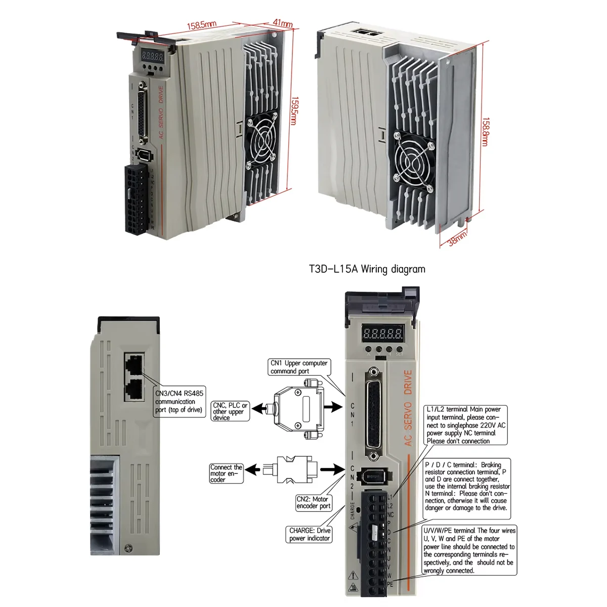 Kit servomotor de 400W 220V - Imagen 5