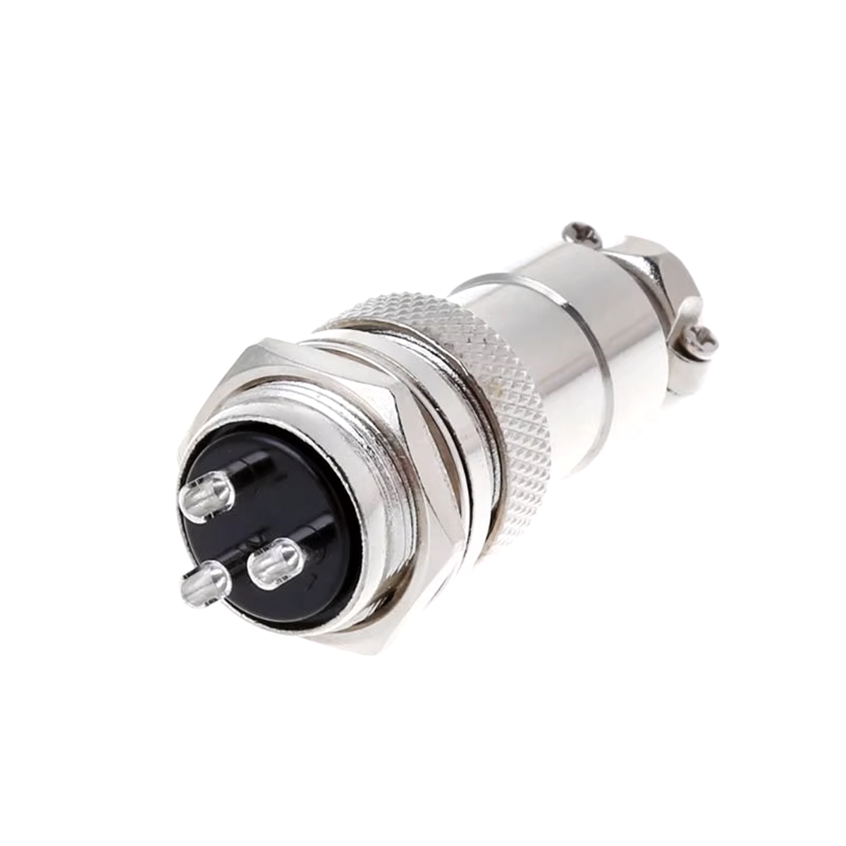 Conector aviador GX12 de 3 pines (4 UND)