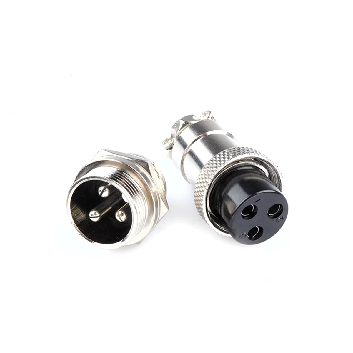 Conector aviador GX12 de 3 pines (4 UND) - Imagen 2