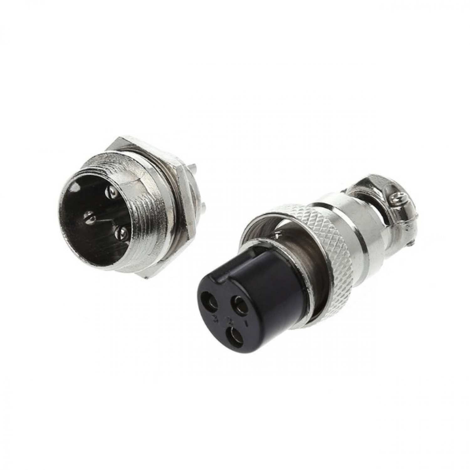 Conector aviador GX16 de 3 pines (4 UND) - Imagen 2