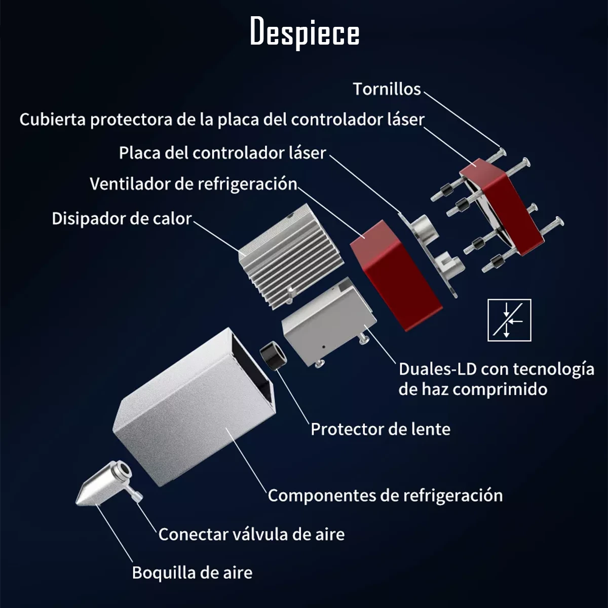 Modulo Laser Diodo Potencia Óptica 10W - Imagen 6
