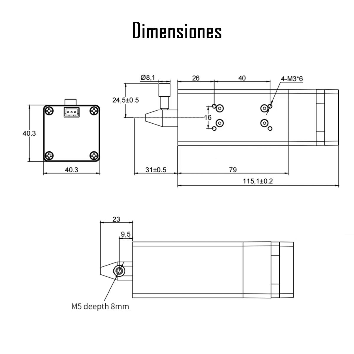 Modulo Laser Diodo Potencia Óptica 10W - Imagen 8