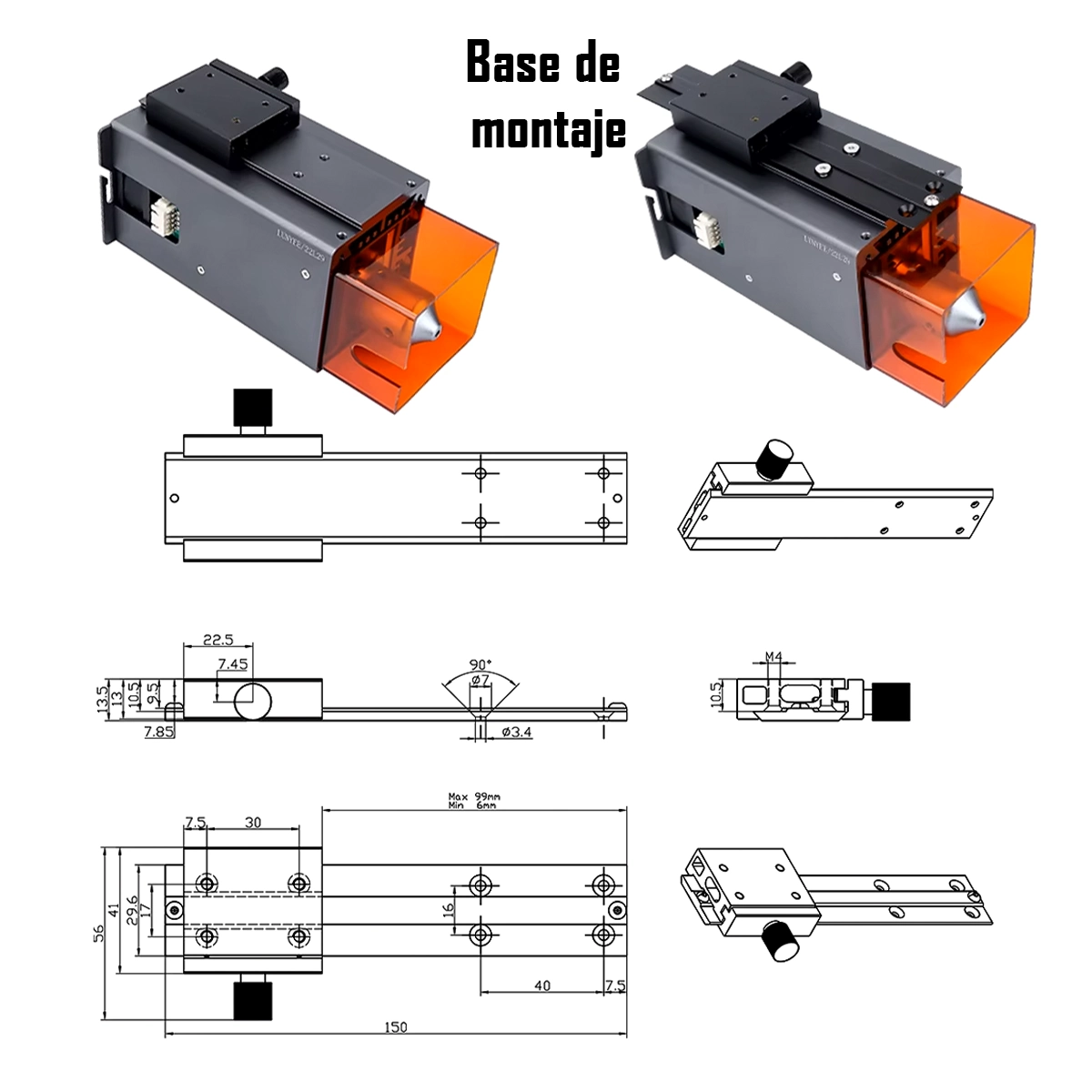 Modulo Laser Diodo Potencia Óptica 20W - Imagen 3