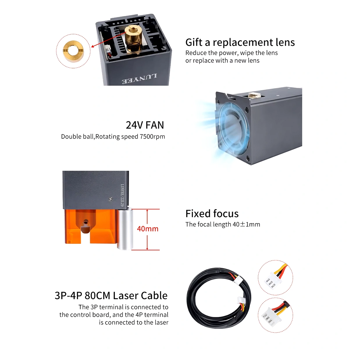 Modulo Laser Diodo Potencia Óptica 20W - Imagen 4
